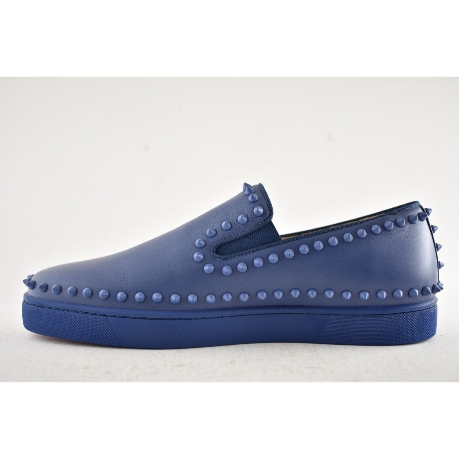 Christian Louboutin Christian Louboutin Pik Boat Flat Orage Blue Spikes 43.5 Size US 10.5 / EU 43-44 - 8 Thumbnail