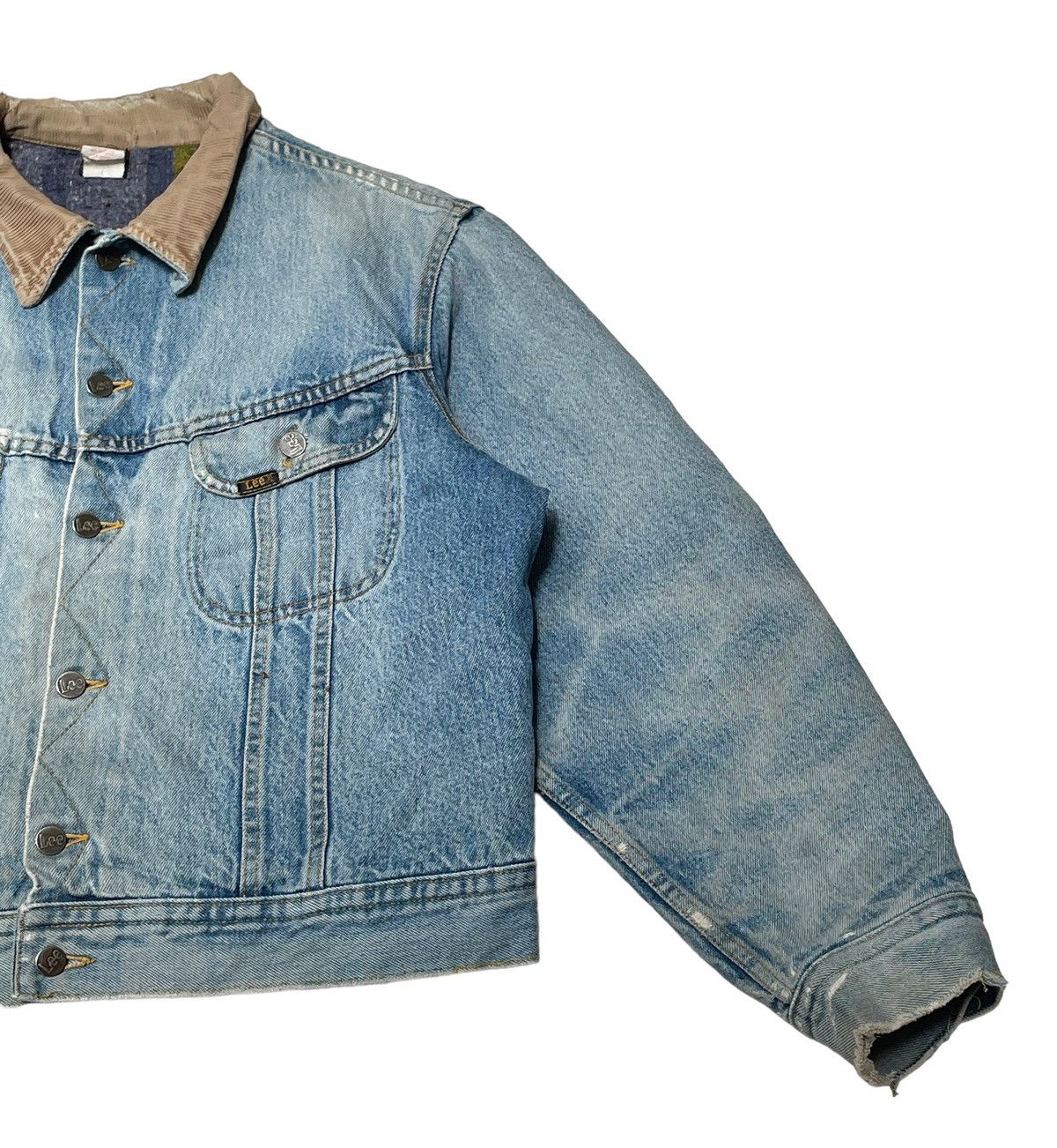 Lee Vintage Brand Lee Made In Usa Denim Blanket Jacket 1970s Size US M / EU 48-50 / 2 - 5 Thumbnail