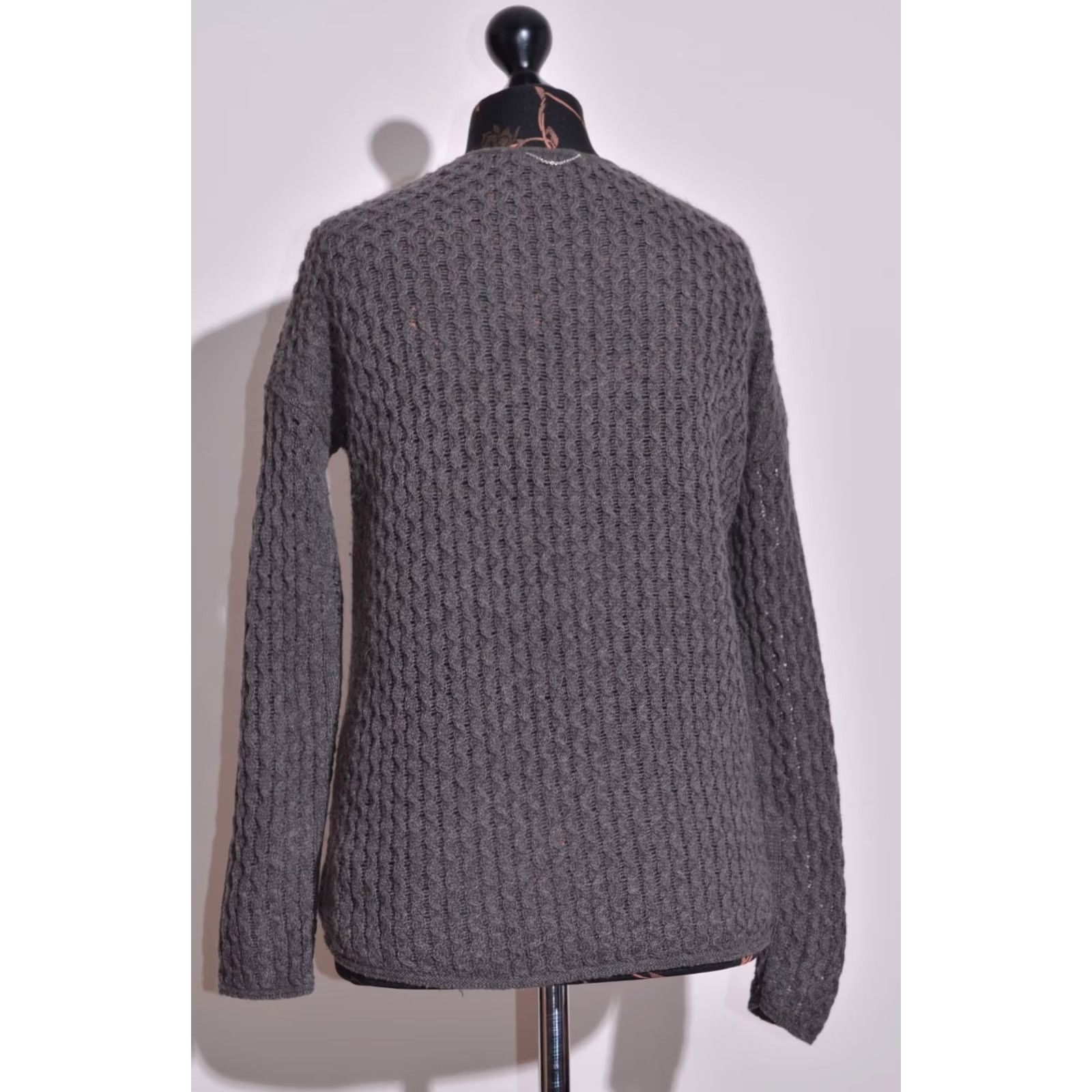 The Kooples The Kooples Cardigan Jumper Grey Women's M Wool Alpaca Cashmere V-Neck Knit Top Modern 90s? Size M / US 6-8 / IT 42-44 - 4 Thumbnail