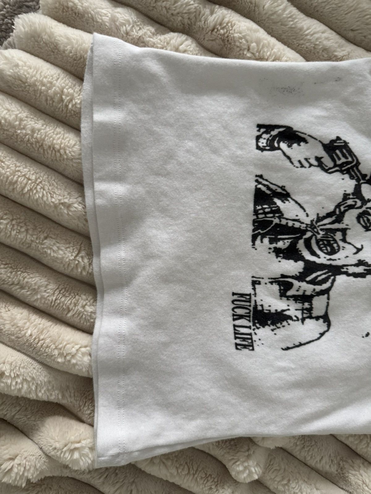 Death Grips × Praying havoc cult NEGLECT tank fuck life living to die shirt crop Size ONE SIZE - 7 Thumbnail
