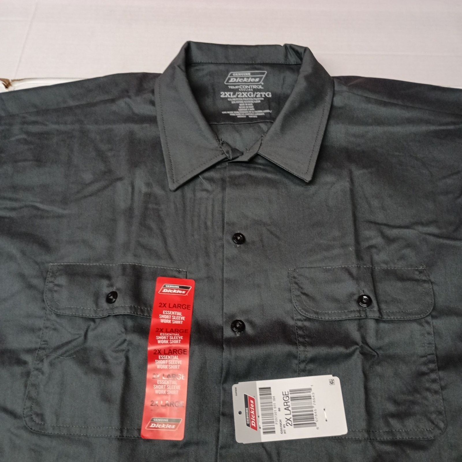 Dickies Dickies Essential Work Shirt Mens Size 2XL Gray Temp Control Size US XXL / EU 58 / 5 - 2 Thumbnail