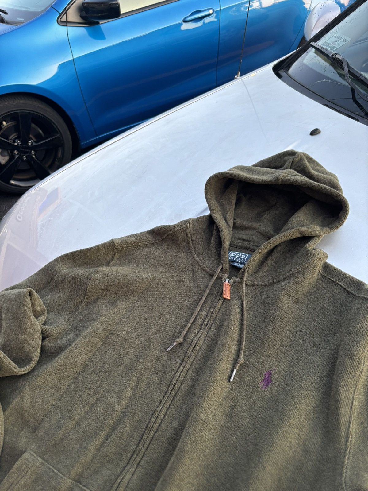 Polo Ralph Lauren × Vintage Polo Ralph Lauren Zip-Up Hoodie SWAG Sweatshirt,sz L-M Size US L / EU 52-54 / 3 - 6 Thumbnail