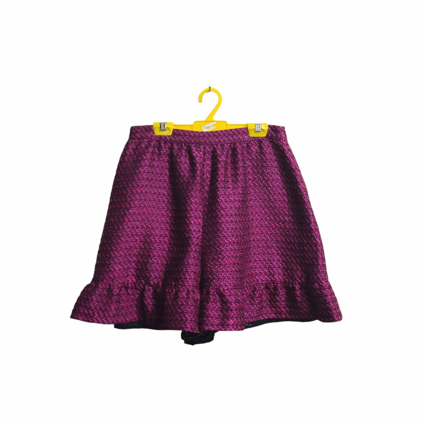 image of Lanvin En Blue Tweed Short Pants in Metalic Pink, Women's (Size 26)