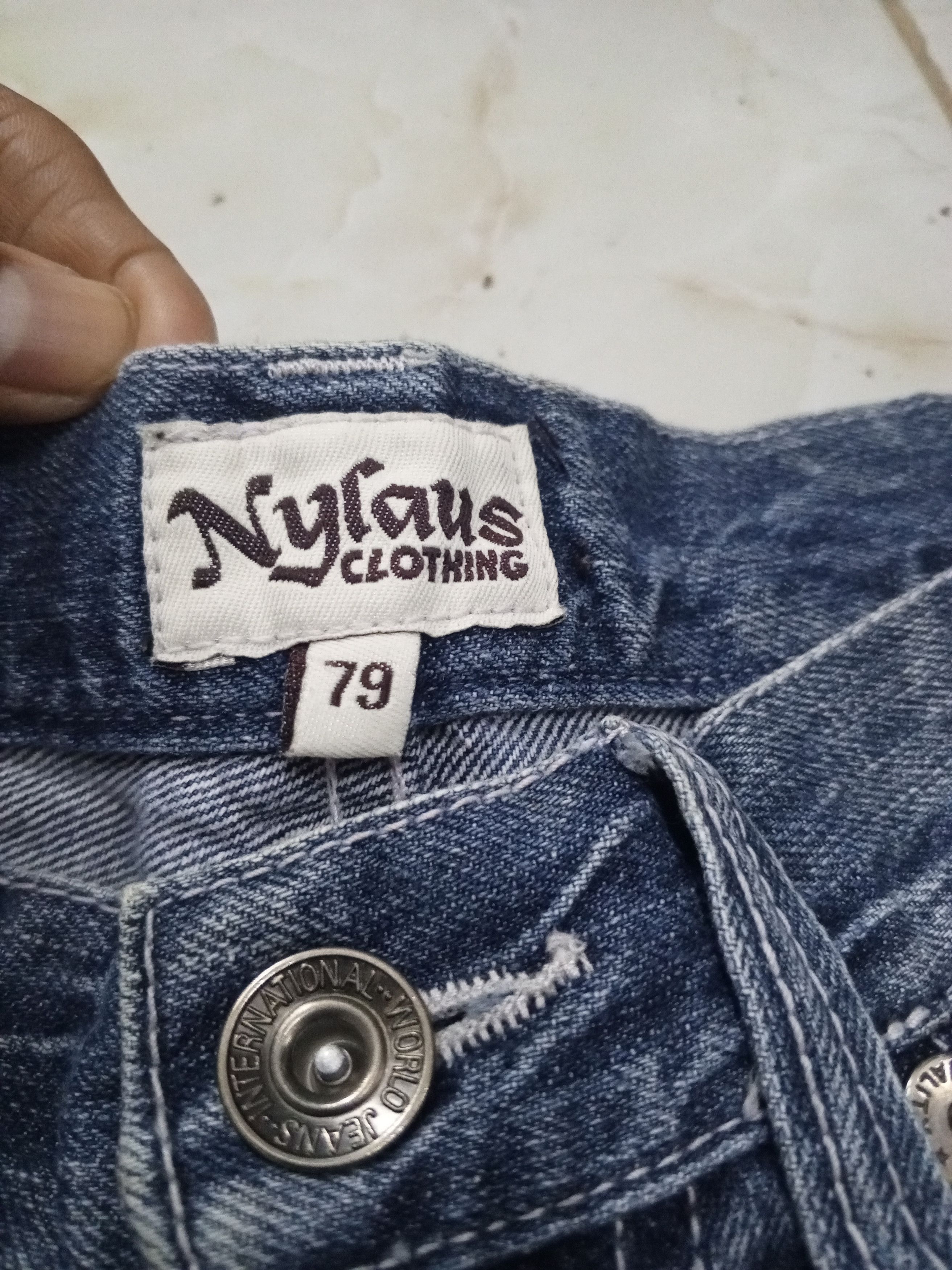Japanese Brand JAPANBRAND - NYLAUS JEANS RARE Size US 31 - 10 Thumbnail