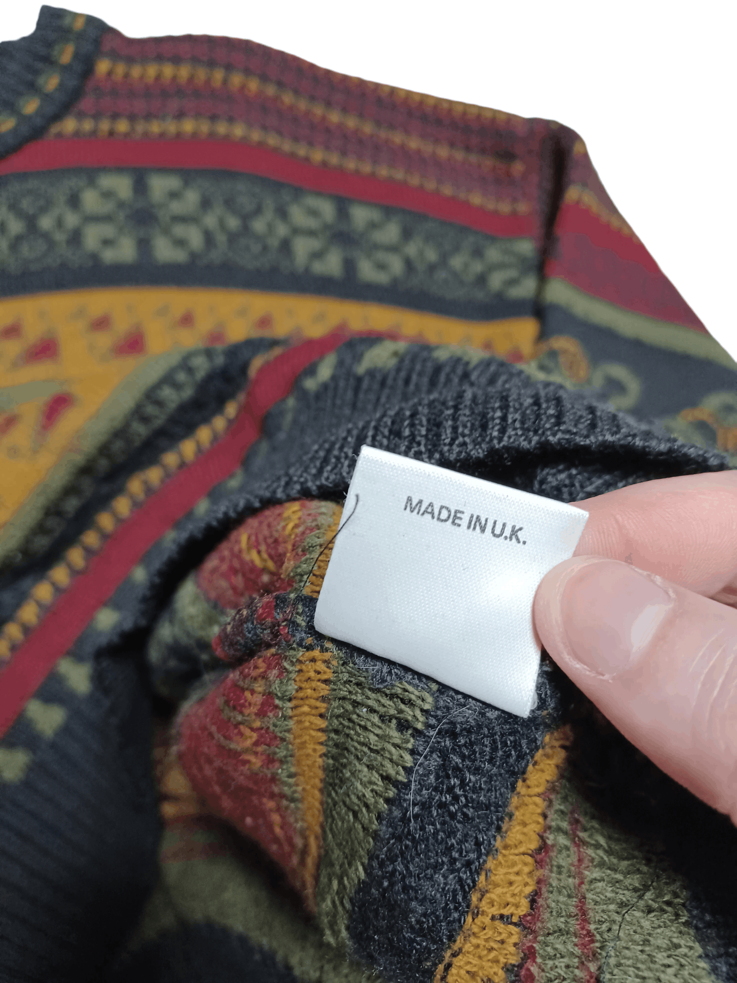 Other VINTAGE 90S MADE IN UK WOOL OVERSIZE OLDMONEY SWEATER Size US XL / EU 56 / 4 - 5 Thumbnail