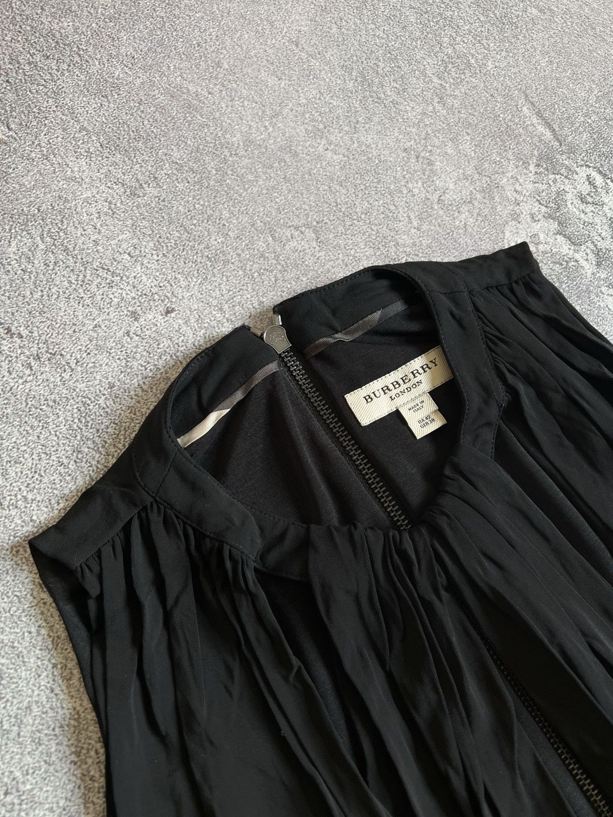 Burberry Burberry London Ladies Long Sleeve Black Evening Dress Sz 42 Size M / US 6-8 / IT 42-44 - 4 Thumbnail