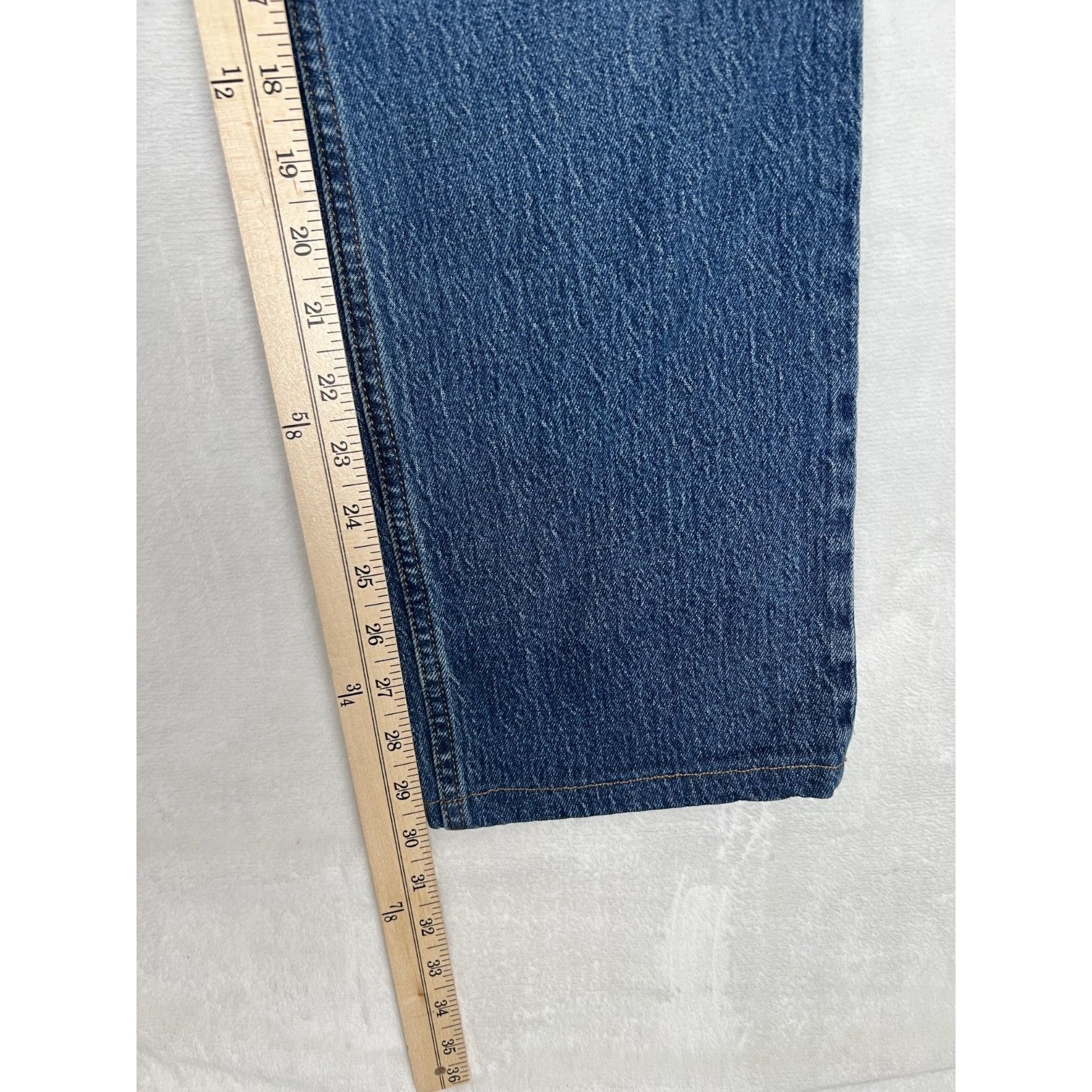 Abercrombie & Fitch Abercrombie & Fitch Jeans Women's 29 8 R Blue 90's Straight Size 29" - 2 Thumbnail