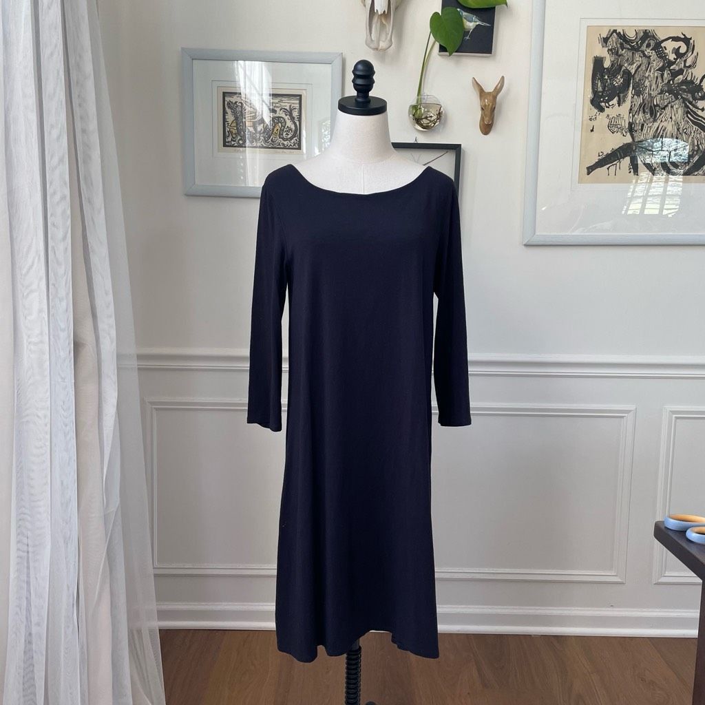 Other Garnet Hill Black Shift Dress Everyday M Size M / US 6-8 / IT 42-44 - 1 Thumbnail