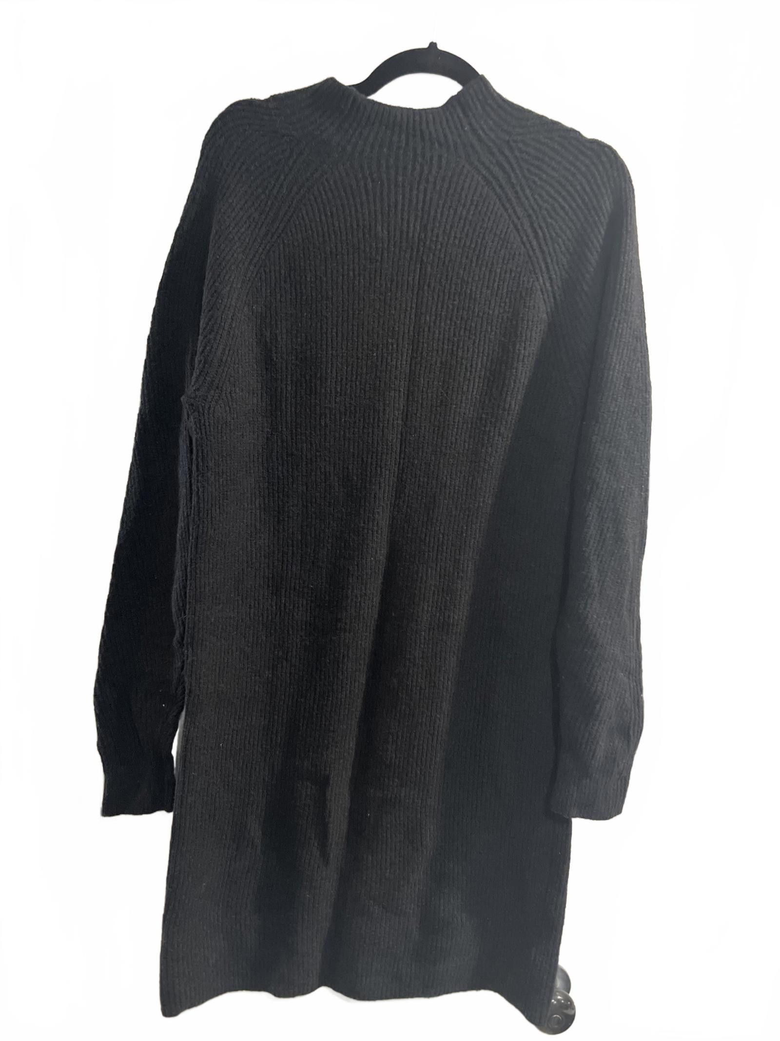 Abercrombie & Fitch Abercrombie & Fitch Black Knit Sweater Dress - Tall Large Size L / US 10 / IT 46 - 2 Thumbnail