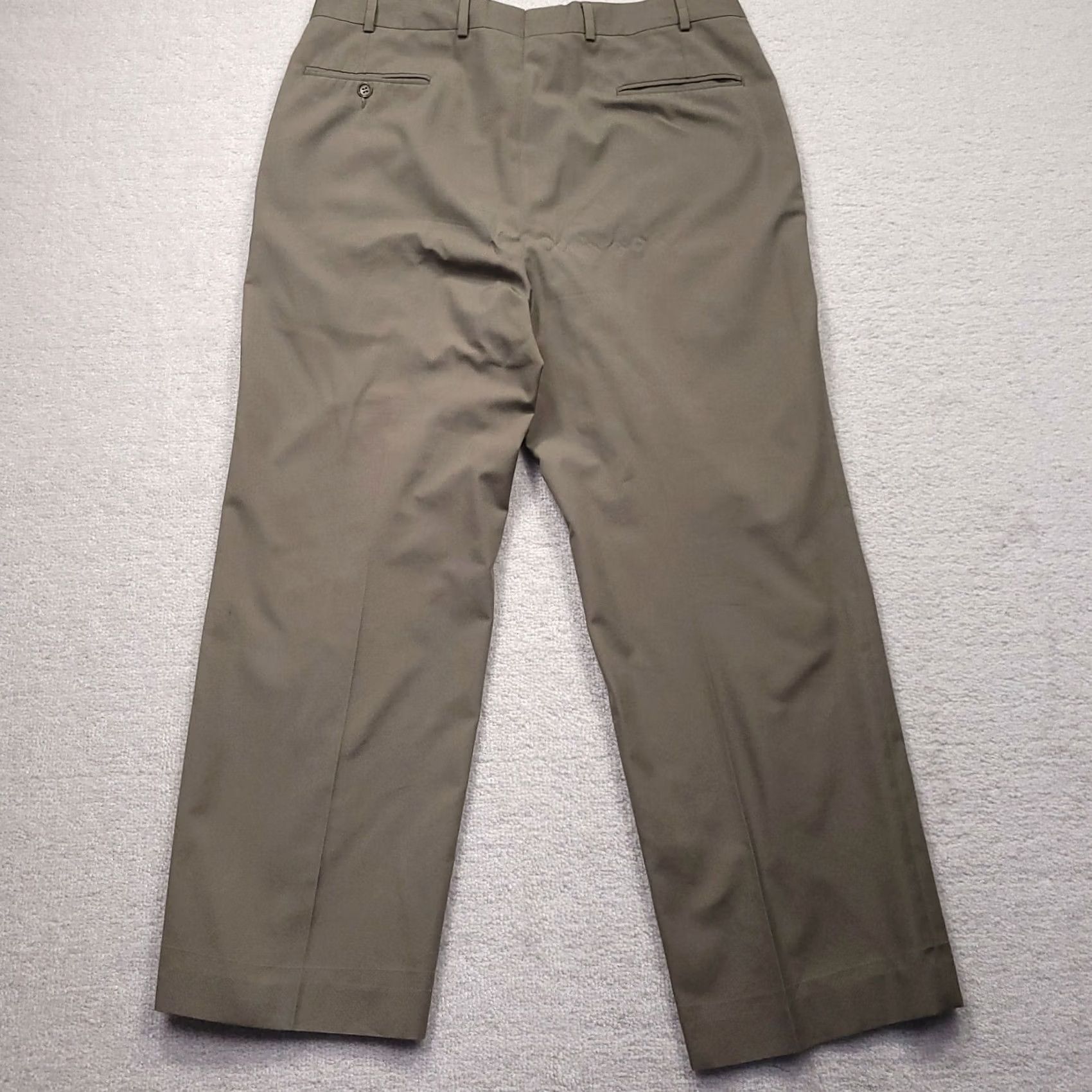Brooks Brothers VINTAGE Brooks Brothers Dress Pants Mens 36X27 Brown Flat Front Trousers Straight Leg Men Regular Size 36X27 Brown Dress Pants - 80s 90s Size US 36 / EU 52 - 7 Thumbnail