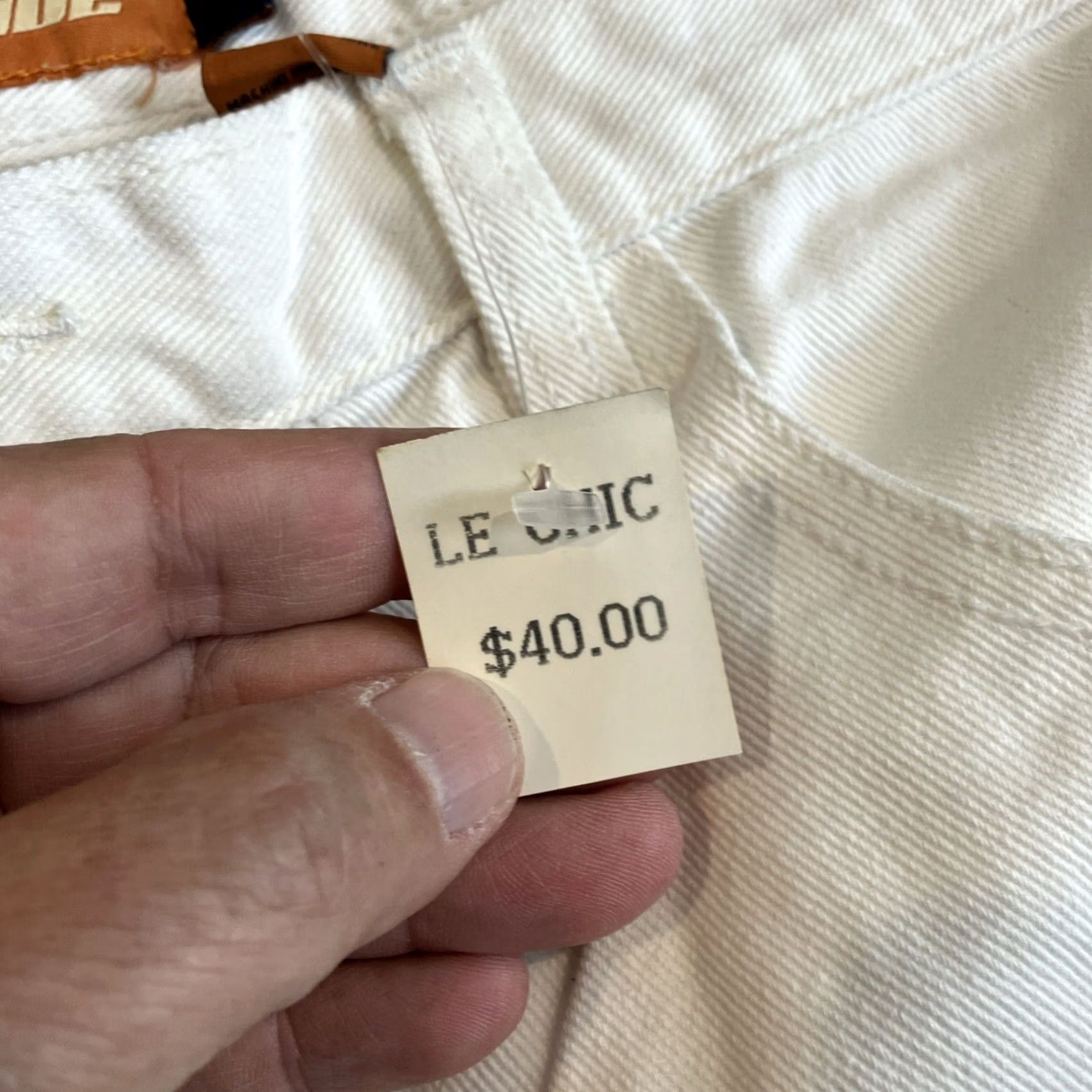 Denime Attitude WHITE WIDE LEGGED DENIM SHORTS NWT DNM 40" X 13" 15" Leg Width Size US 40 / EU 56 - 5 Thumbnail