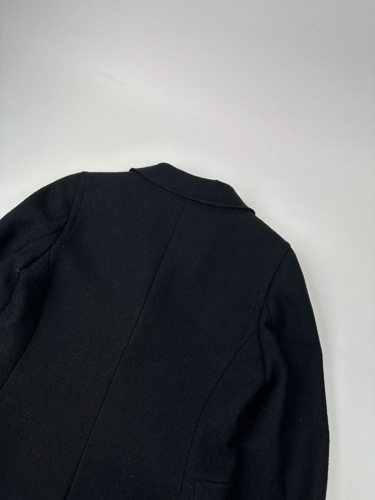 Miu Miu Miu Miu FW00-05 Black Wool & Mohair Long Trench Coat Size L / US 10 / IT 46 - 8 Thumbnail