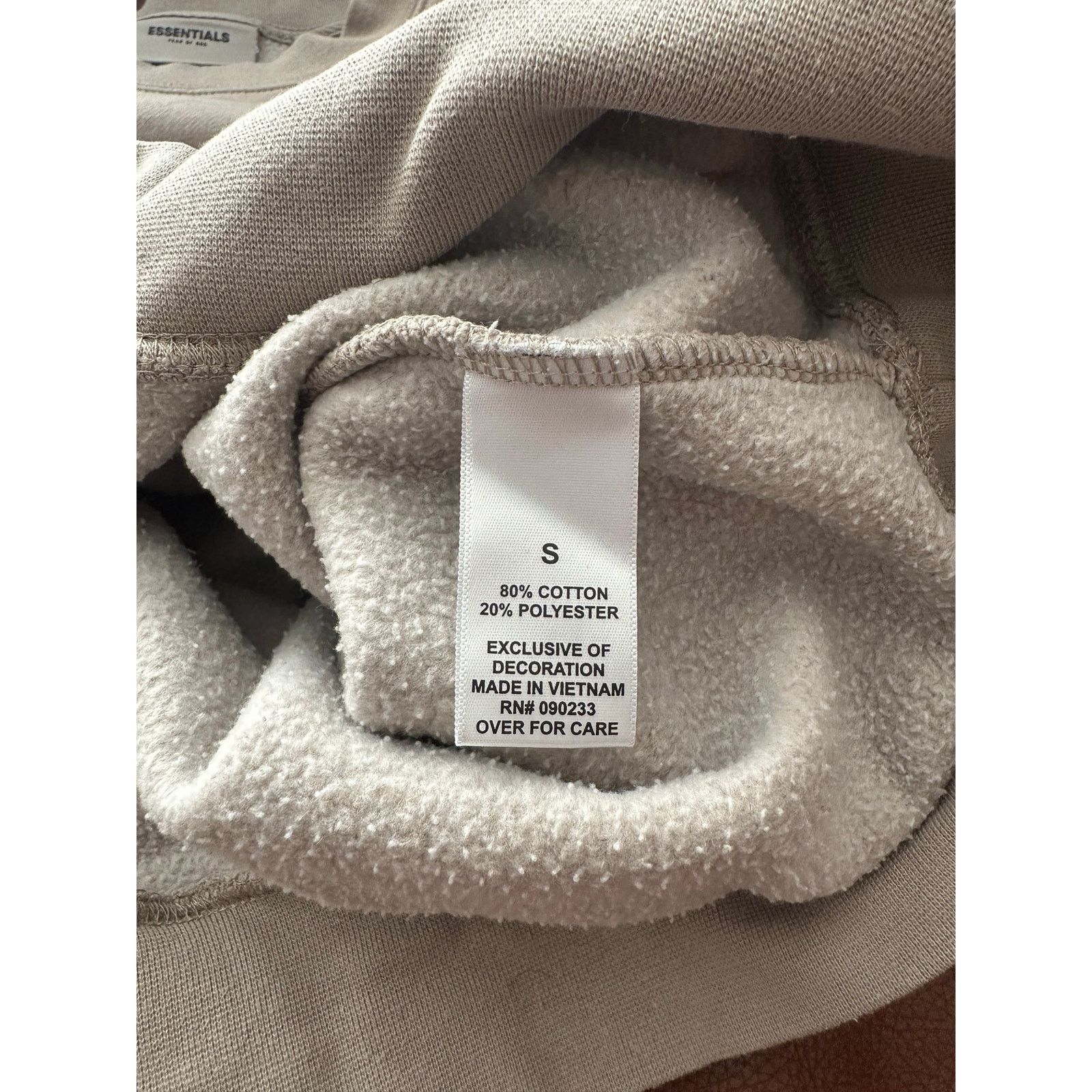 Fear of God Fear of God Essentials Men's Brown Fleece Crewneck - Size S Size US S / EU 44-46 / 1 - 10 Thumbnail