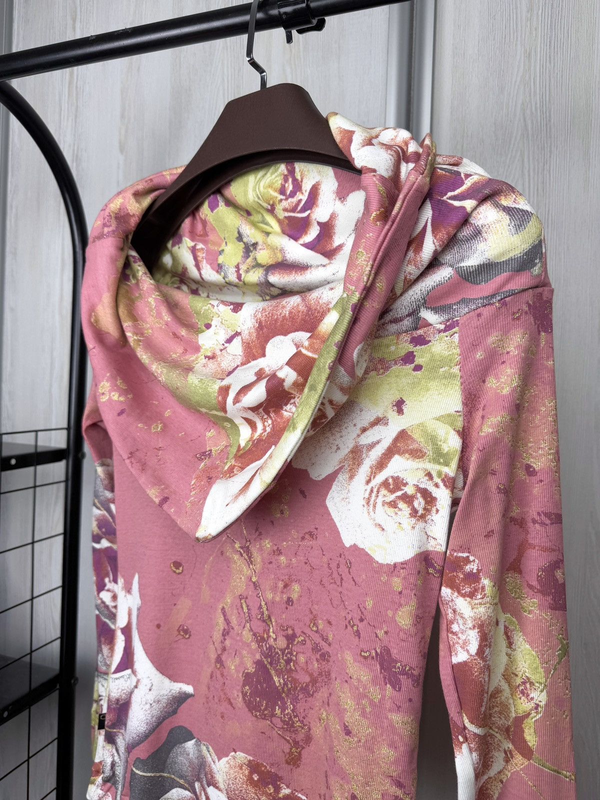 Just Cavalli Just Cavalli Floral Flower cowl neck sweater long sleeve Size S / US 4 / IT 40 - 4 Thumbnail