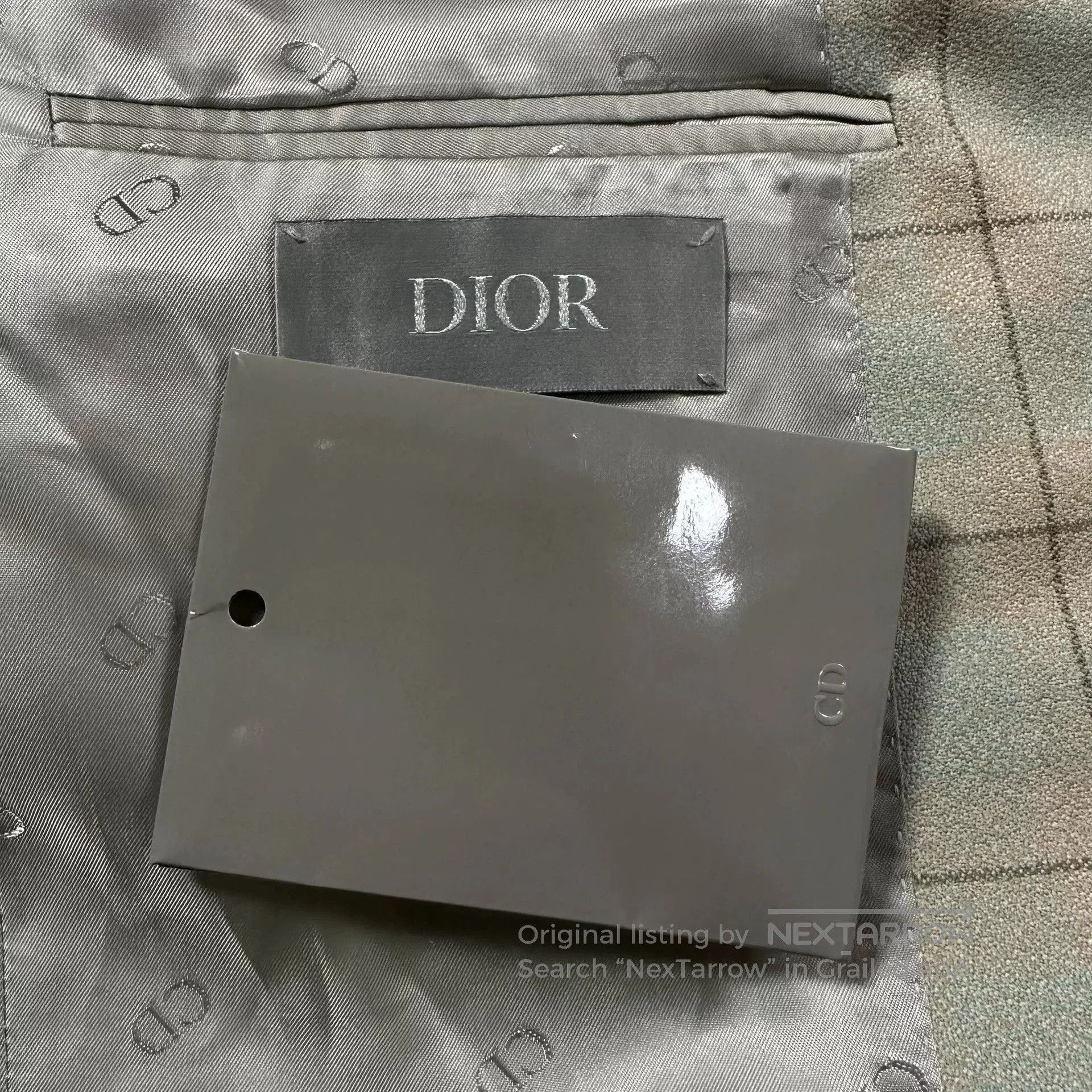 Dior Dior Man 23FW Beige Plaid Wool Blazer. Size US M / EU 48-50 / 2 - 5 Thumbnail