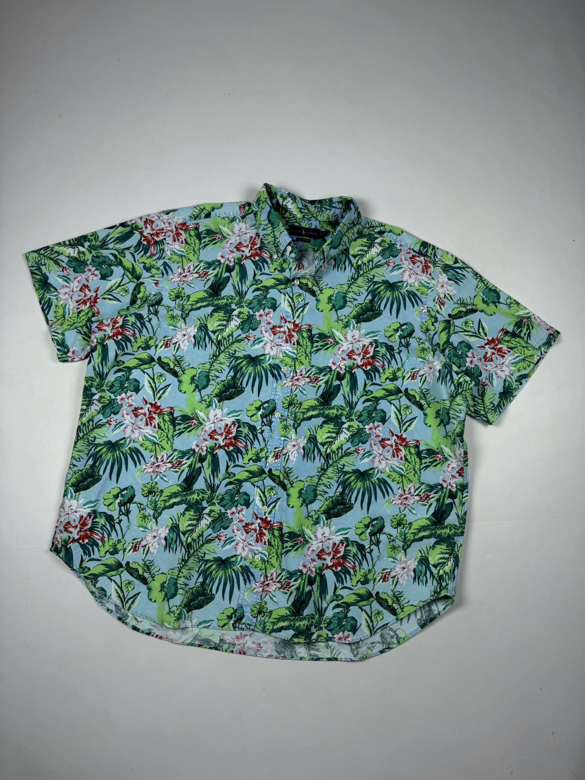 Polo Ralph Lauren × Ralph Lauren Ralph Lauren Hawaiian Flowers Floral Printed Shirt Size US XXL / EU 58 / 5 - 1 Thumbnail