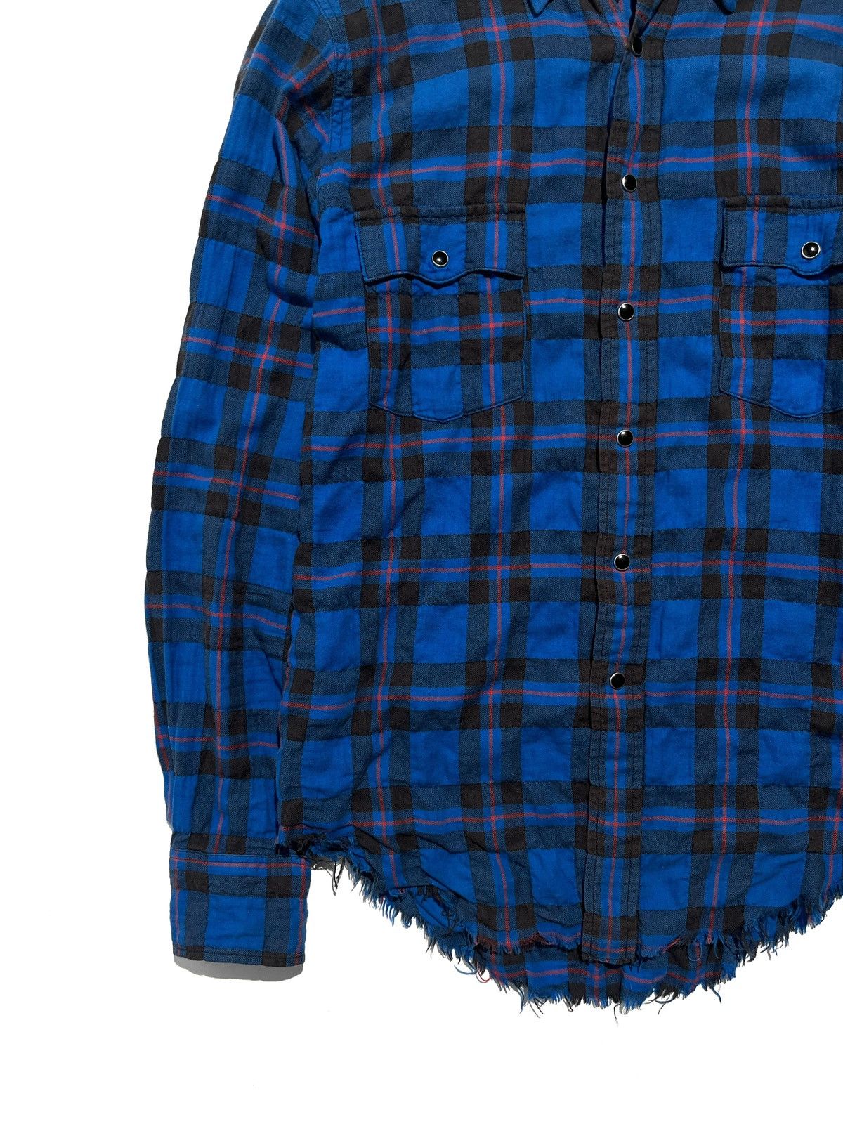 Saint Laurent Paris SS16 Saint Laurent “Surf Sound” Raw Hem Plaid Runway Flannel Size US S / EU 44-46 / 1 - 4 Thumbnail