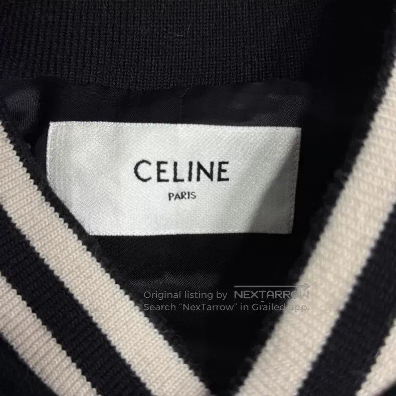 Celine Celine Classic C-shaped Leather Baseball Jacket Size US S / EU 44-46 / 1 - 4 Thumbnail