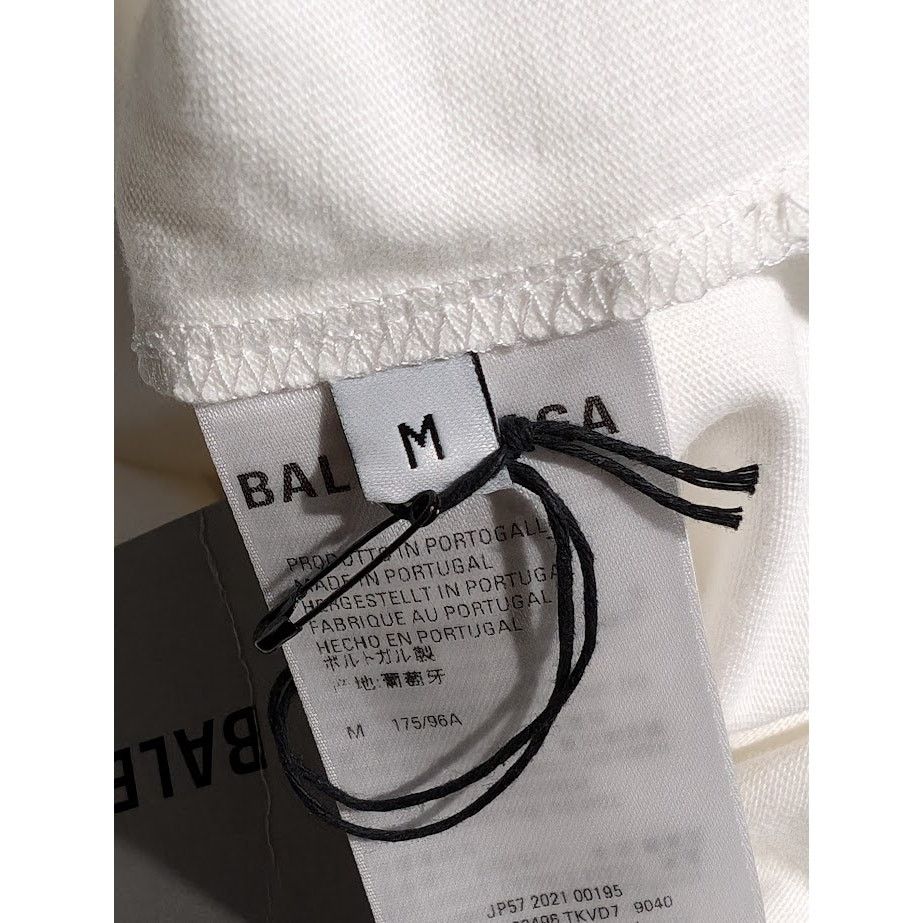 Balenciaga o1rshd1 Long Sleeve T-Shirt in White Size US M / EU 48-50 / 2 - 17 Thumbnail