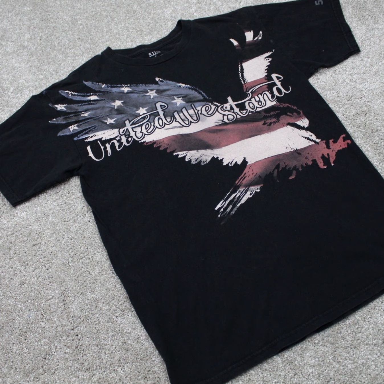 Vintage 5.11 Tactical Shirt Mens Medium Black United We Stand 100% Cotton S/S Pullover Size US M / EU 48-50 / 2 - 5 Thumbnail