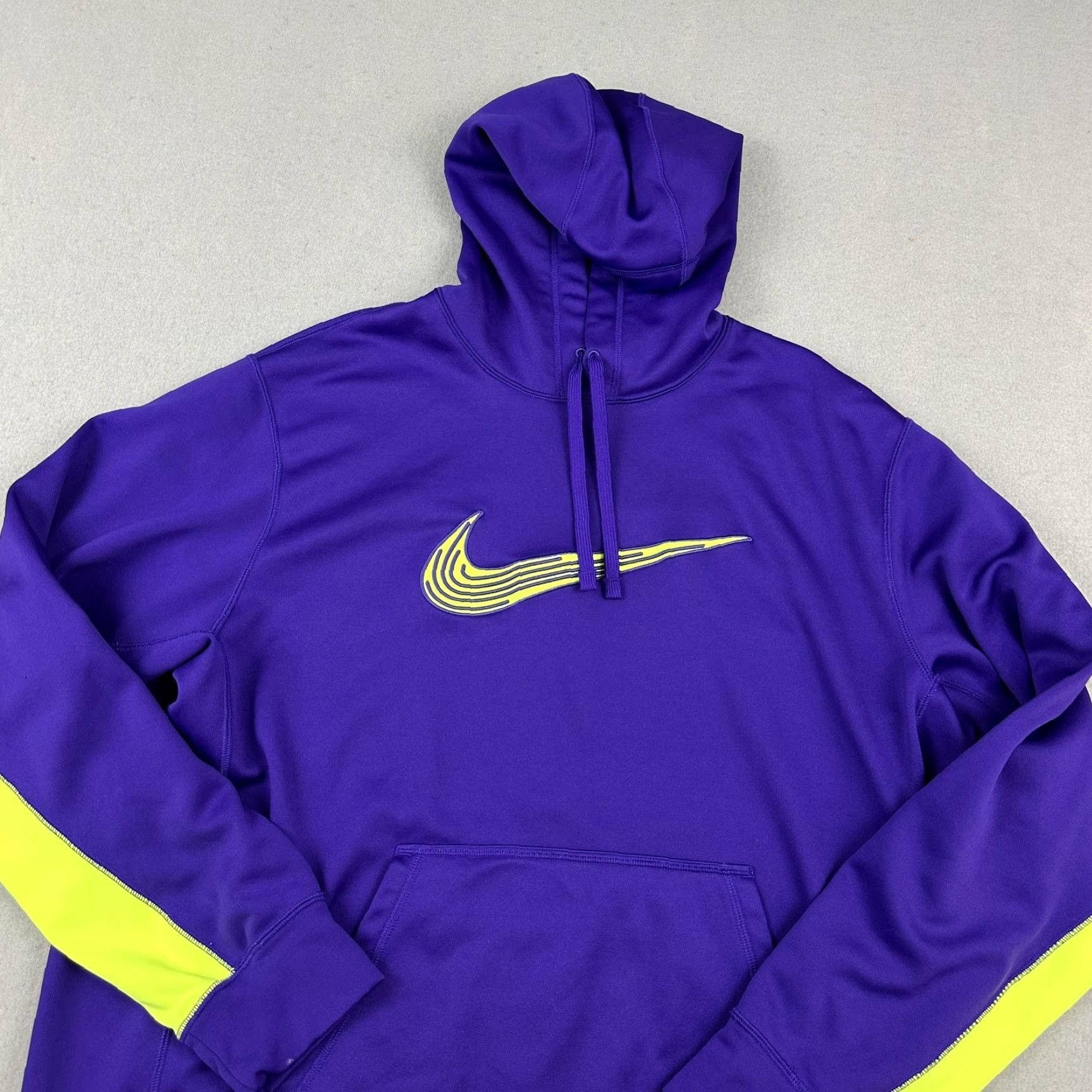 Nike Nike Hoodie Men XL Purple Pullover Swoosh Therma-FIT Pocket Sports XL Size US XL / EU 56 / 4 - 2 Thumbnail