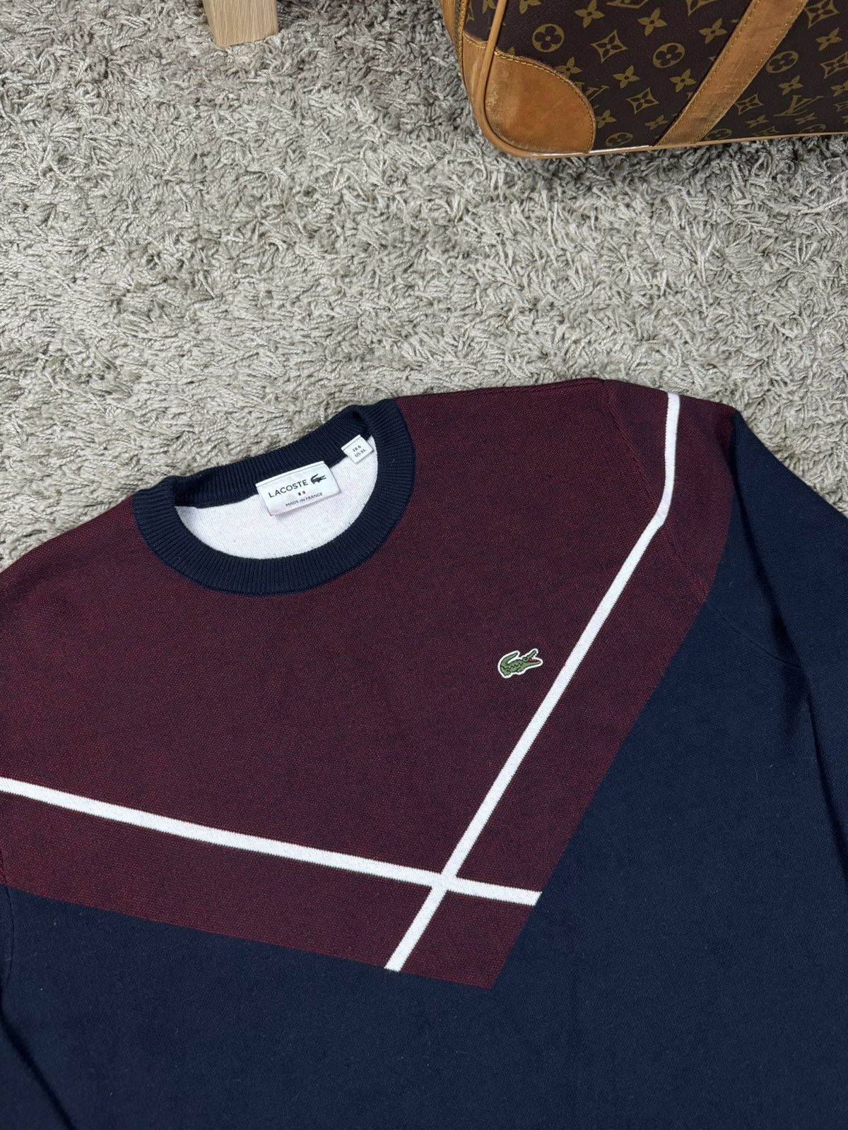 Lacoste Sweater crewneck Lacoste original old money item Size US XL / EU 56 / 4 - 2 Thumbnail