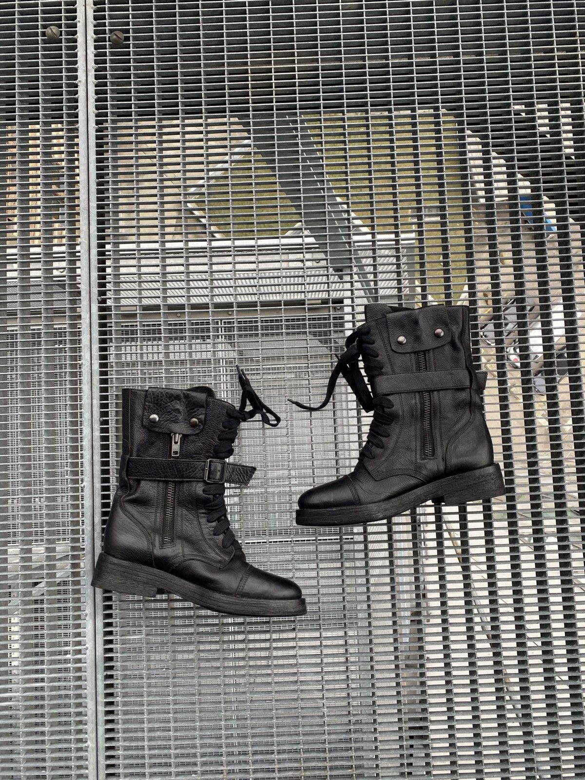 Ann Demeulemeester Ann Demeulemeester Leather Runway Biker Boots Size US 7 / IT 37 - 4 Thumbnail