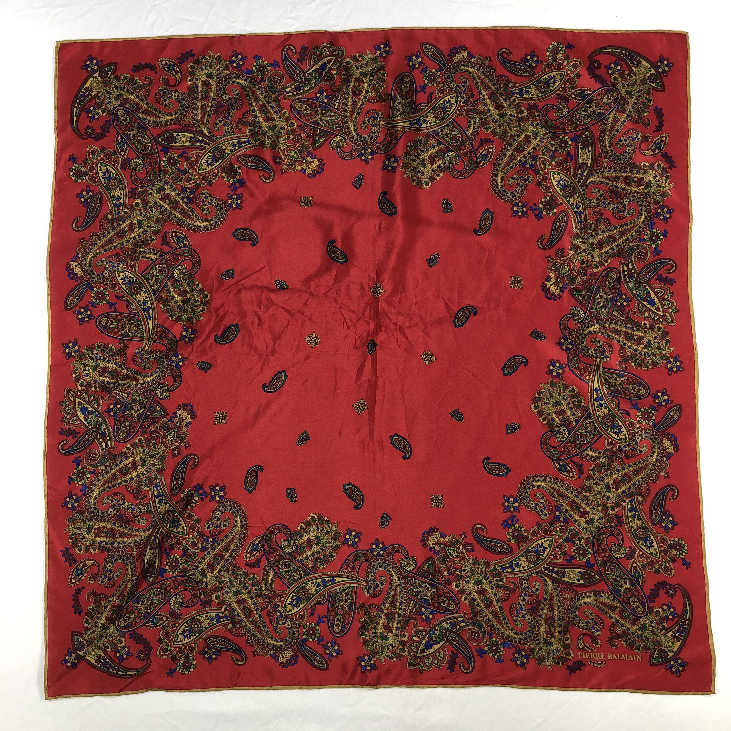 Pierre Balmain Vintage Pierre Balmain Silk Scarf Size ONE SIZE - 2 Thumbnail