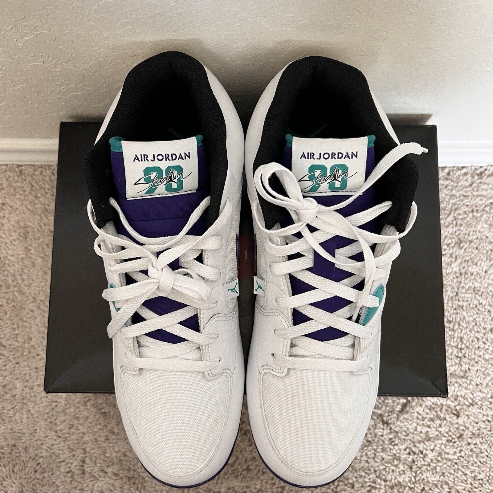 Nike Nike Air Jordan Stadium 90 Football Cleat Ice Size 13 New Size US 13 / EU 46 - 4 Thumbnail