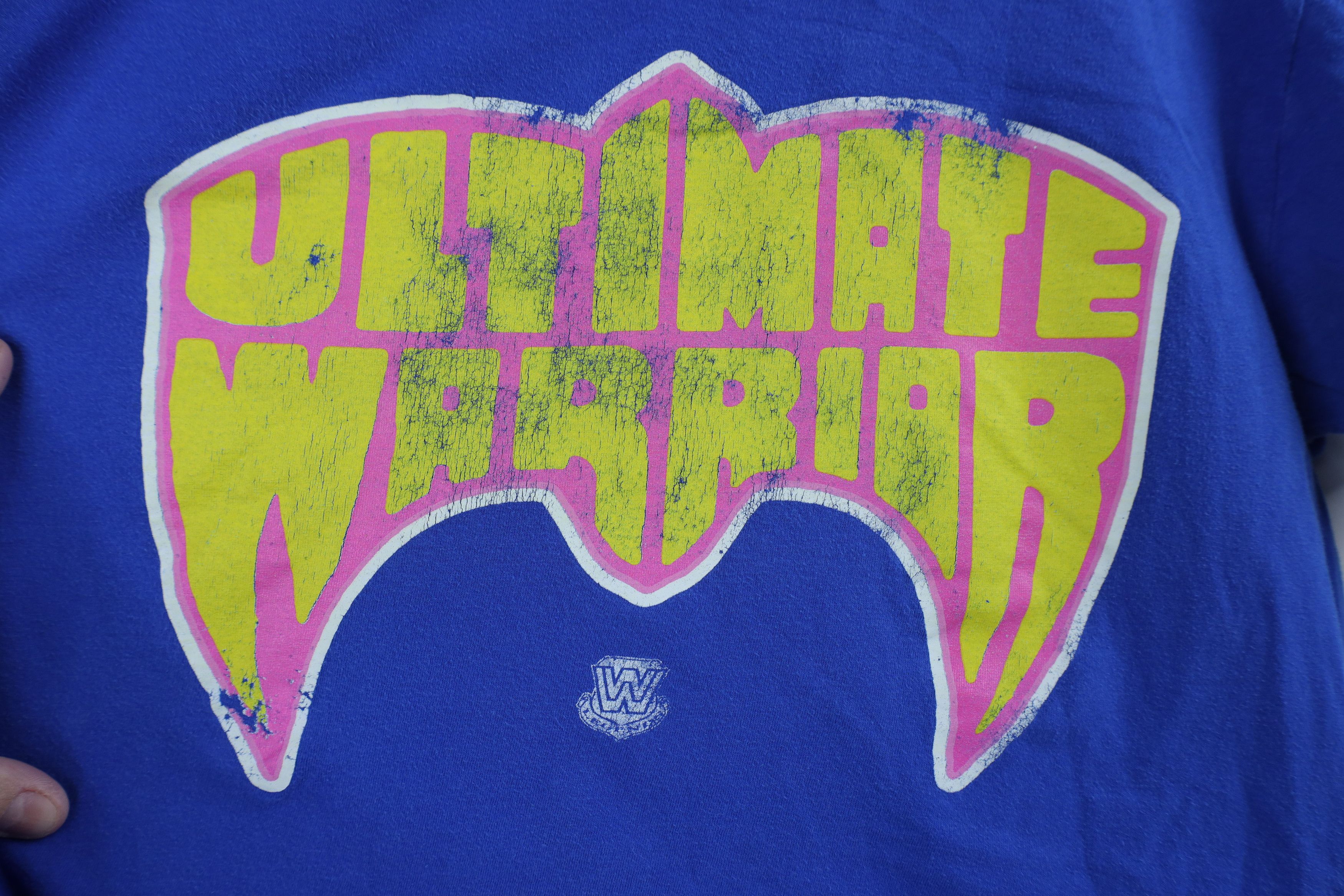 Vintage Retro WWE Spell Out Ultimate Warrior Wrestling T-Shirt Size M / US 6-8 / IT 42-44 - 4 Thumbnail