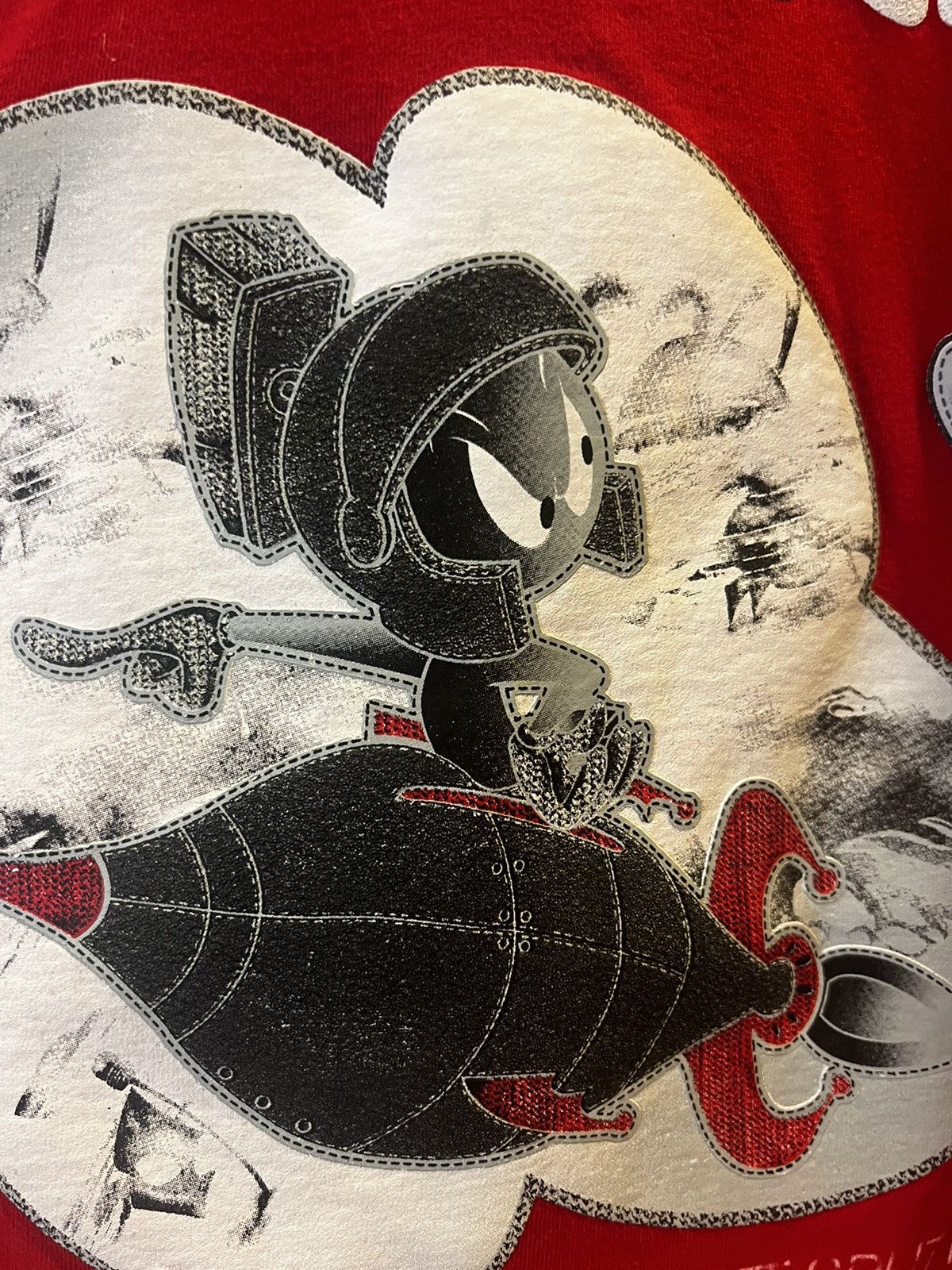 Vintage × Warner Bros Looney Marvin the Martian Spaceship LOT29 Tee Size US XL / EU 56 / 4 - 3 Thumbnail