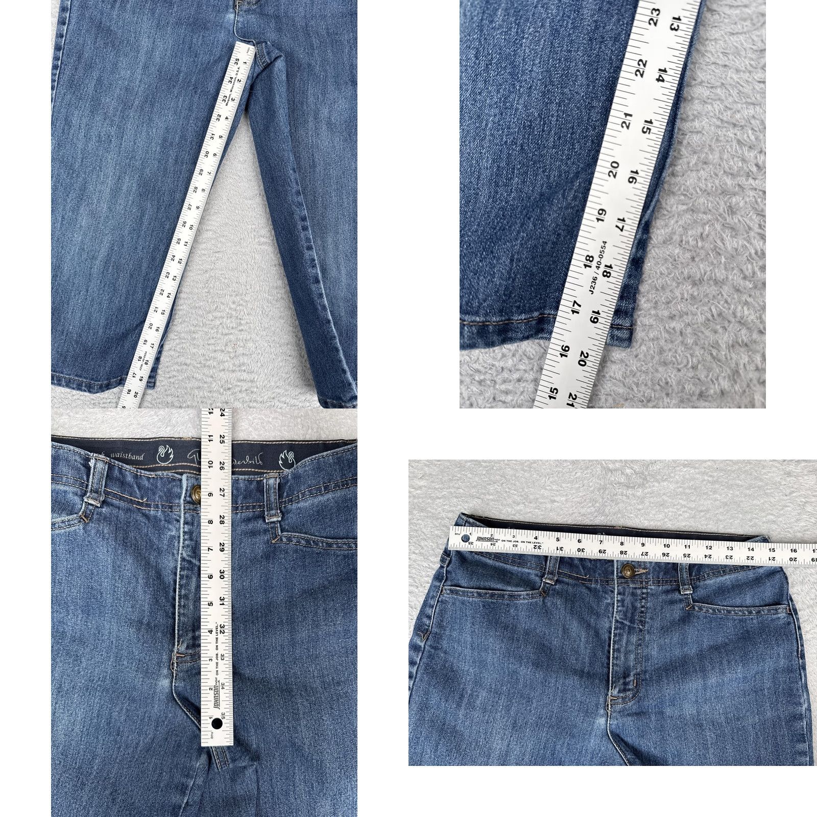 Gloria Vanderbilt VINTAGE Gloria Vanderbilt Capri Jeans Womens 6 Blue Wash Mid Rise Stretch Denim 29x20 Size 28" / US 6 / IT 42 - 8 Thumbnail
