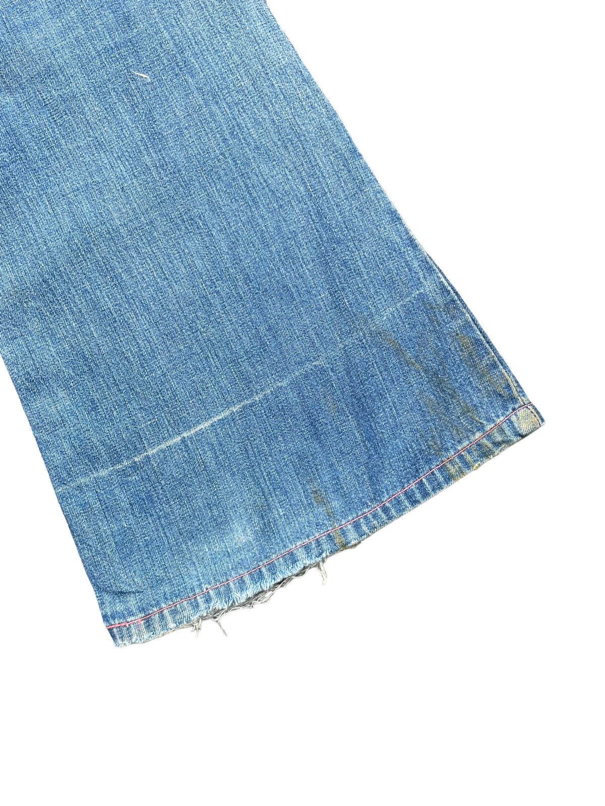 Japanese Brand Vintage Flare Jeans East Faded Denim Size 29" - 10 Thumbnail
