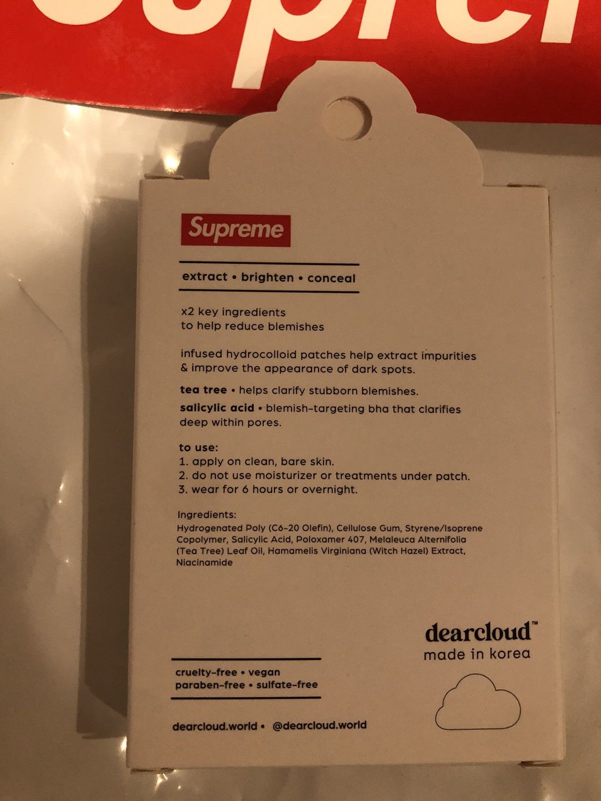 Supreme Supreme Dearcloud Blemish Patches Size ONE SIZE - 3 Thumbnail