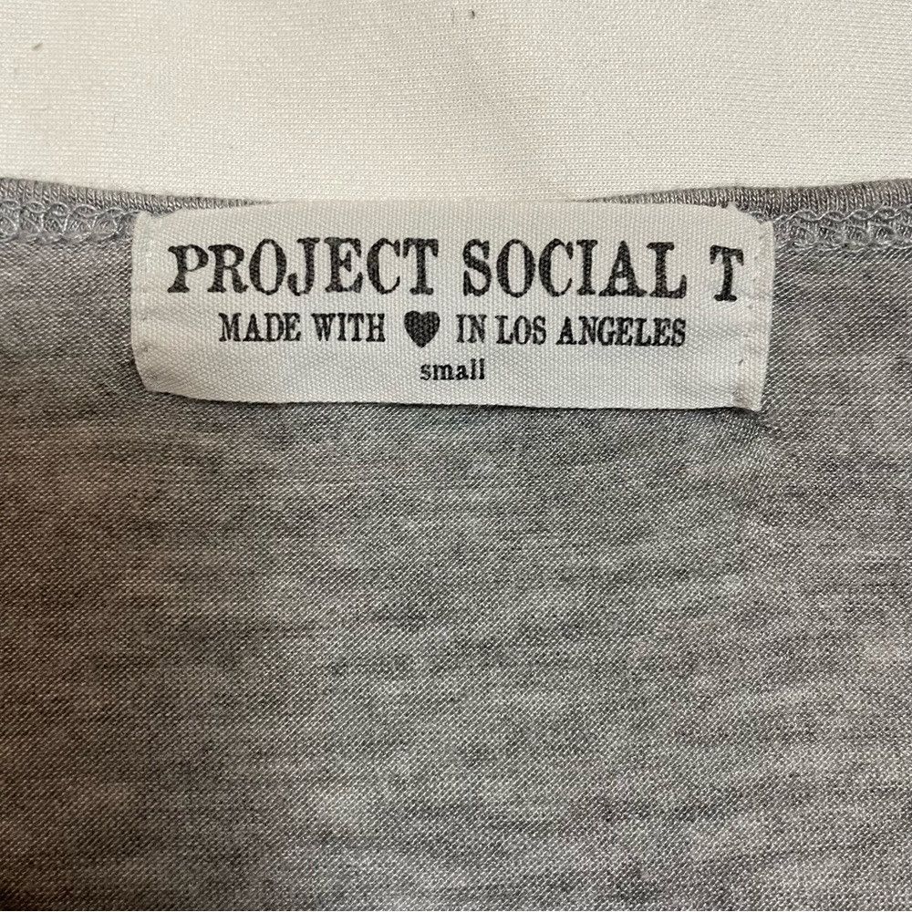 Other Project Social T 3/4 Sleeve Grey Tee Be Your Own Kind Of Be Size S / US 4 / IT 40 - 6 Thumbnail