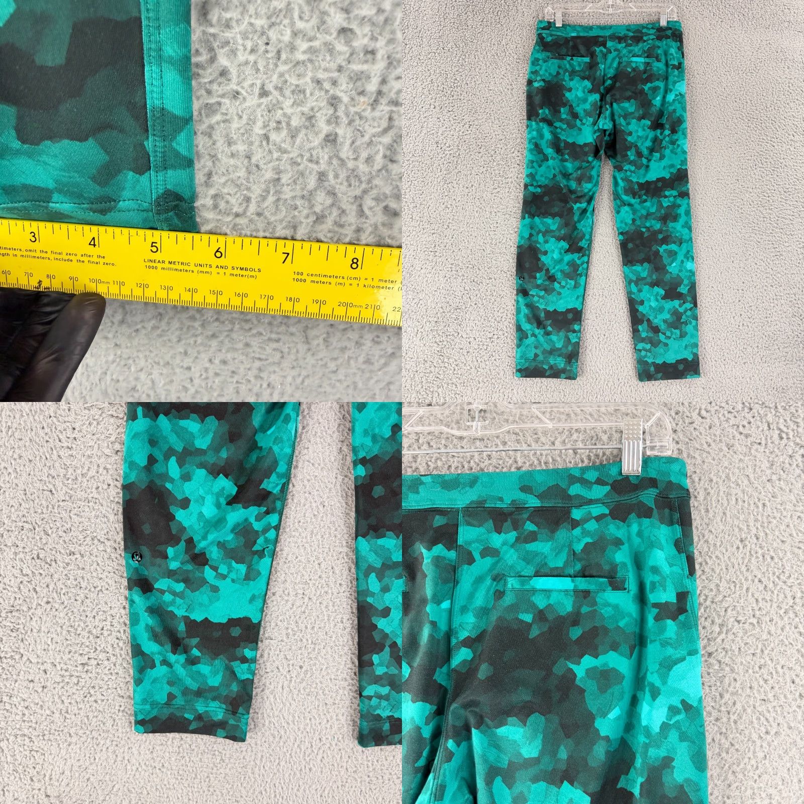 Lululemon Lululemon Jet Crop Pants Womens Size 8 Green Pull On Drawstring Mid-Rise Yoga Pants Size 30" / US 8 / IT 44 - 8 Thumbnail
