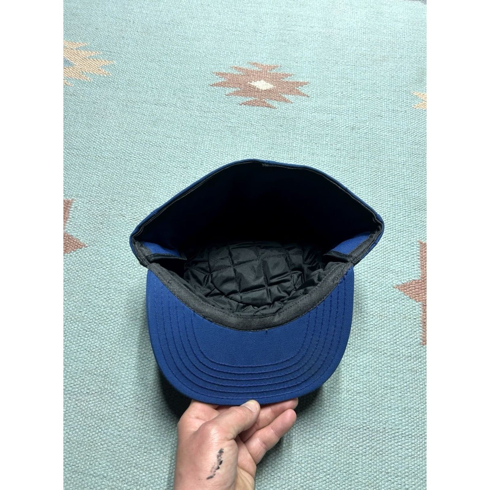 Vintage VINTAGE Unitog Trapper Hat Ear Flap Cap USA XL Men Blue Size ONE SIZE - 6 Thumbnail