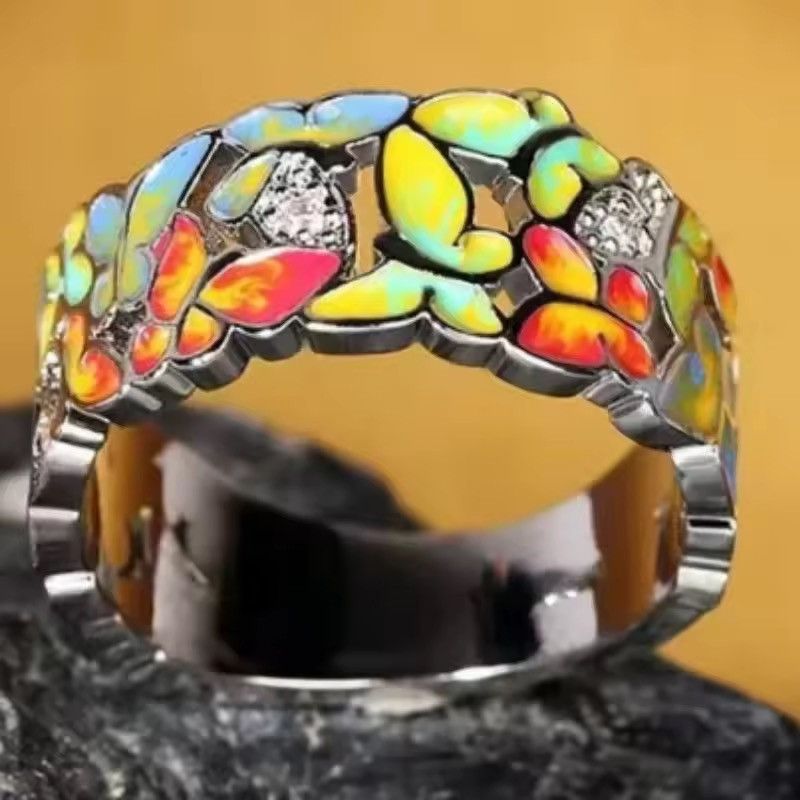 Japanese Brand Mizuhara x moto Multicolor Dropped Butterfly ring 6-11 Size ONE SIZE - 5 Thumbnail