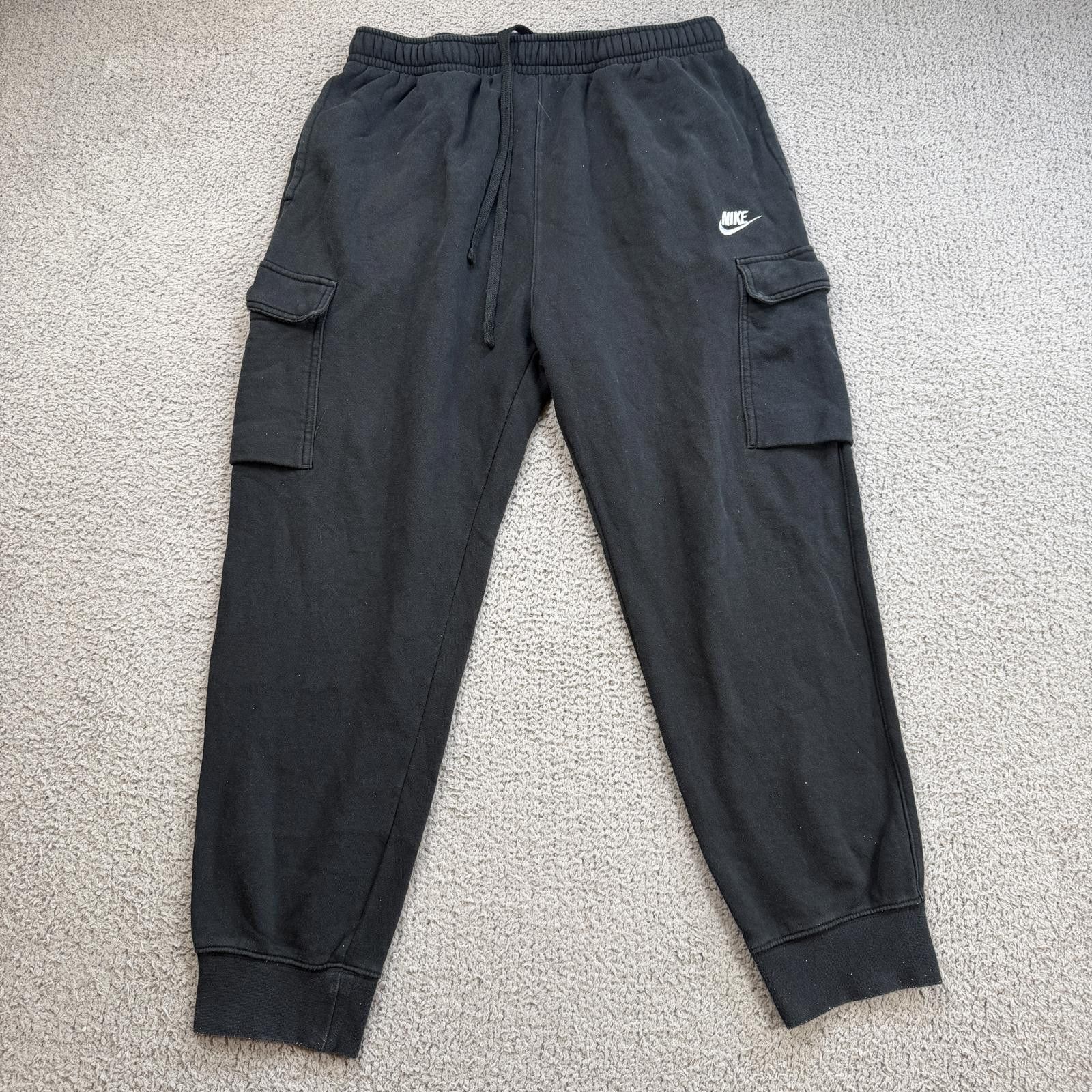Nike Nike Mens Black Cargo Sweatpants XL Joggers Streetwear Size US 36 / EU 52 - 1 Thumbnail