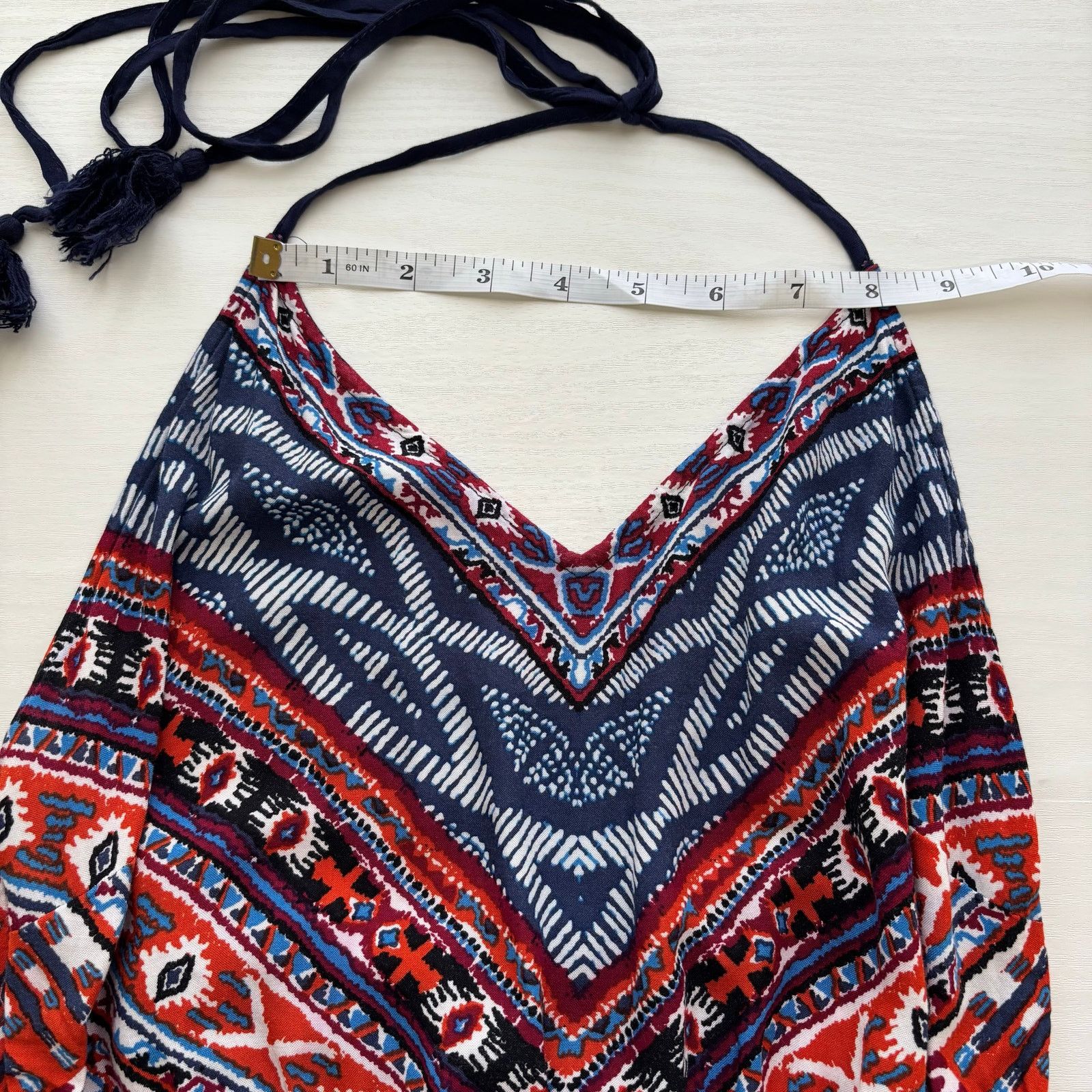 Other Flying Tomato Boho Multi-Colored Halter Top Jumpsuit Size XS Size 27" / US 4 / IT 40 - 6 Thumbnail