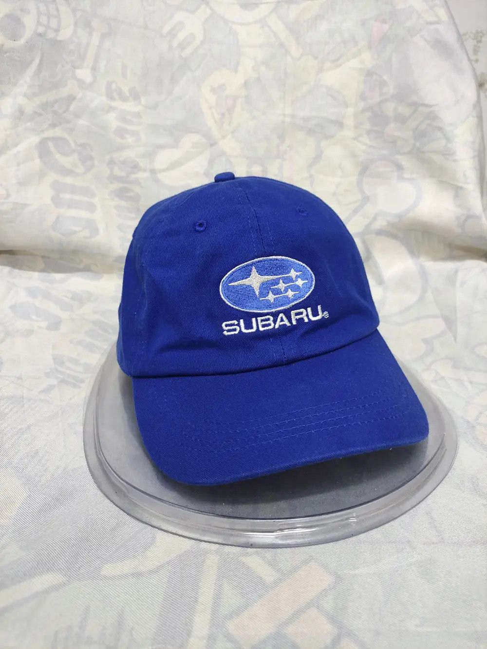 Japanese Brand VINTAGE SUBARU RACING CAP BLUE Size ONE SIZE - 7 Thumbnail