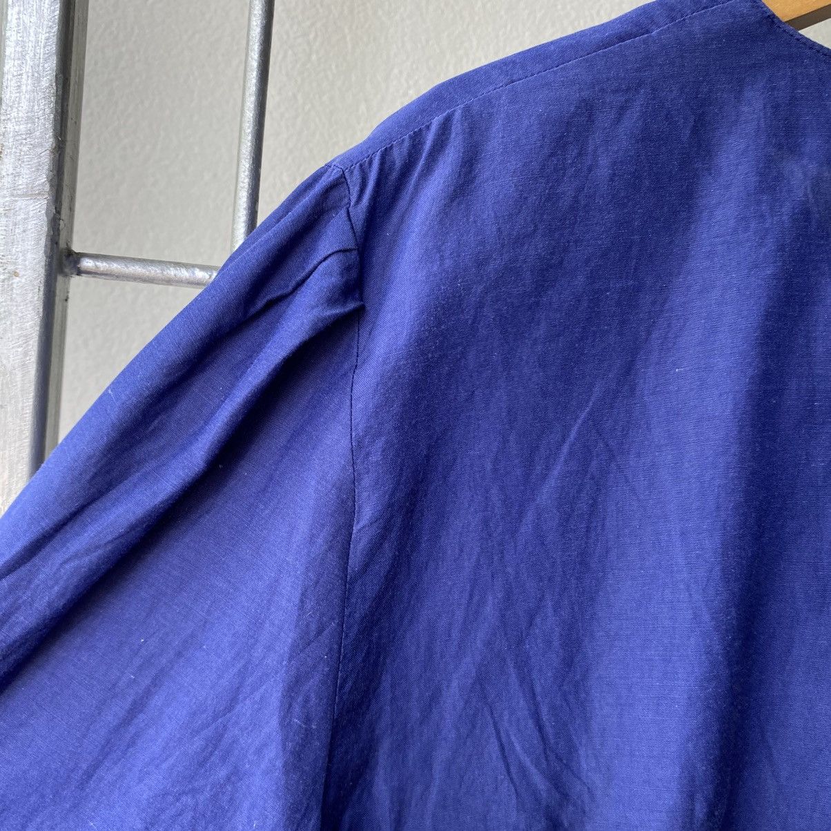 Burberry BURBERRYS Vintage Royal Blue Bow Blouse Size M / US 6-8 / IT 42-44 - 15 Thumbnail