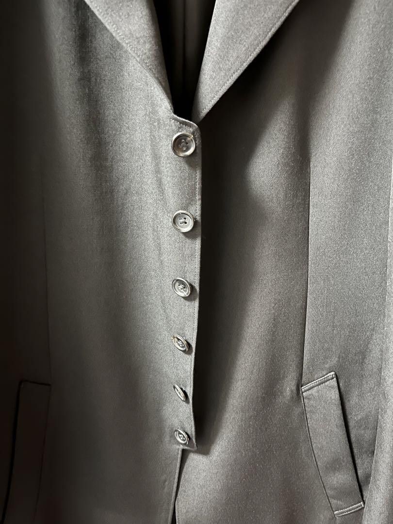 Yohji Yamamoto POUR HOMME 22aw WOOL GABARDINE FRONT BUTTING 6BUTTONS JACKET Size US L / EU 52-54 / 3 - 5 Thumbnail
