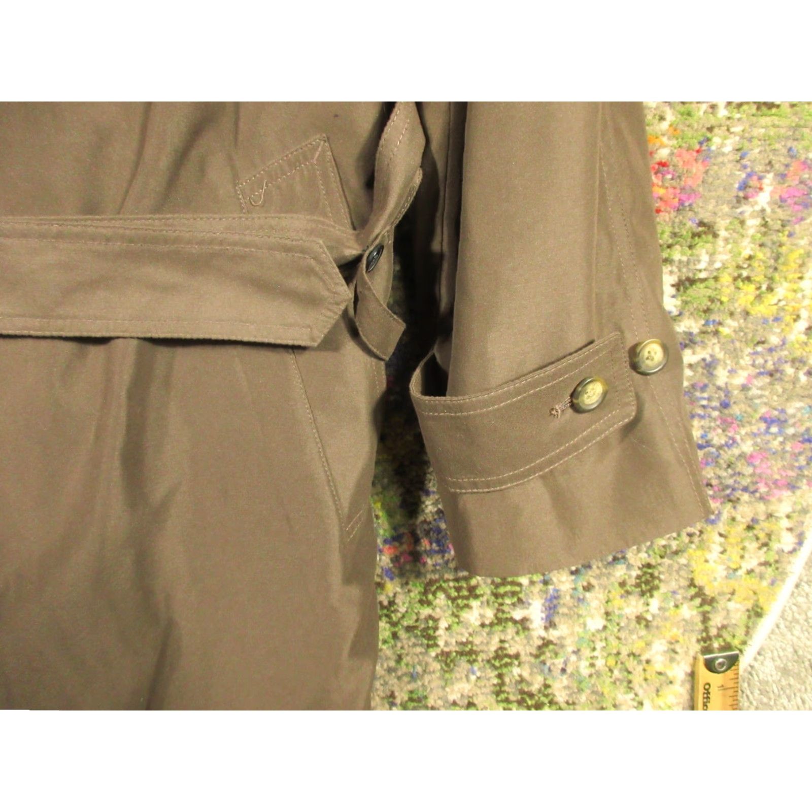 Ralph Lauren LAUREN RALPH LAUREN Trench Coat Adult 42L Brown Belted Zip Out Wool Liner EUC 90s Classic Outdoor Size US XS / EU 42 / 0 - 5 Thumbnail