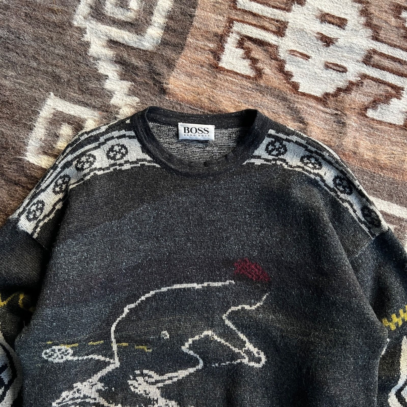 Hugo Boss Hugo Boss 90s Vintage Ski Navajo Knit Sweater 9717AC Size US M / EU 48-50 / 2 - 2 Thumbnail