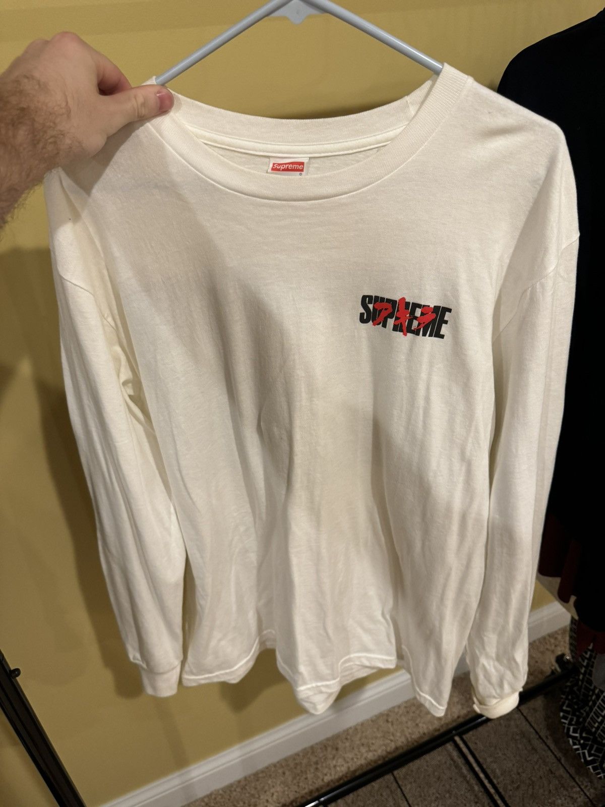 Supreme×AKIRA Akira white Long T-shirt White Supreme AKIRA Neo-Tokyo Long Sleeve Tee - StockX News