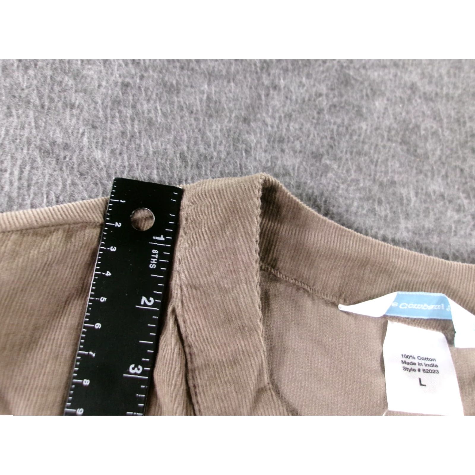 Vintage VINTAGE The Company Store Women Blouse Tunic Long Sleeve V-Neck Casual Solid Regular Size L Brown Cotton 90s Classic Preppy Size L / US 10 / IT 46 - 4 Thumbnail