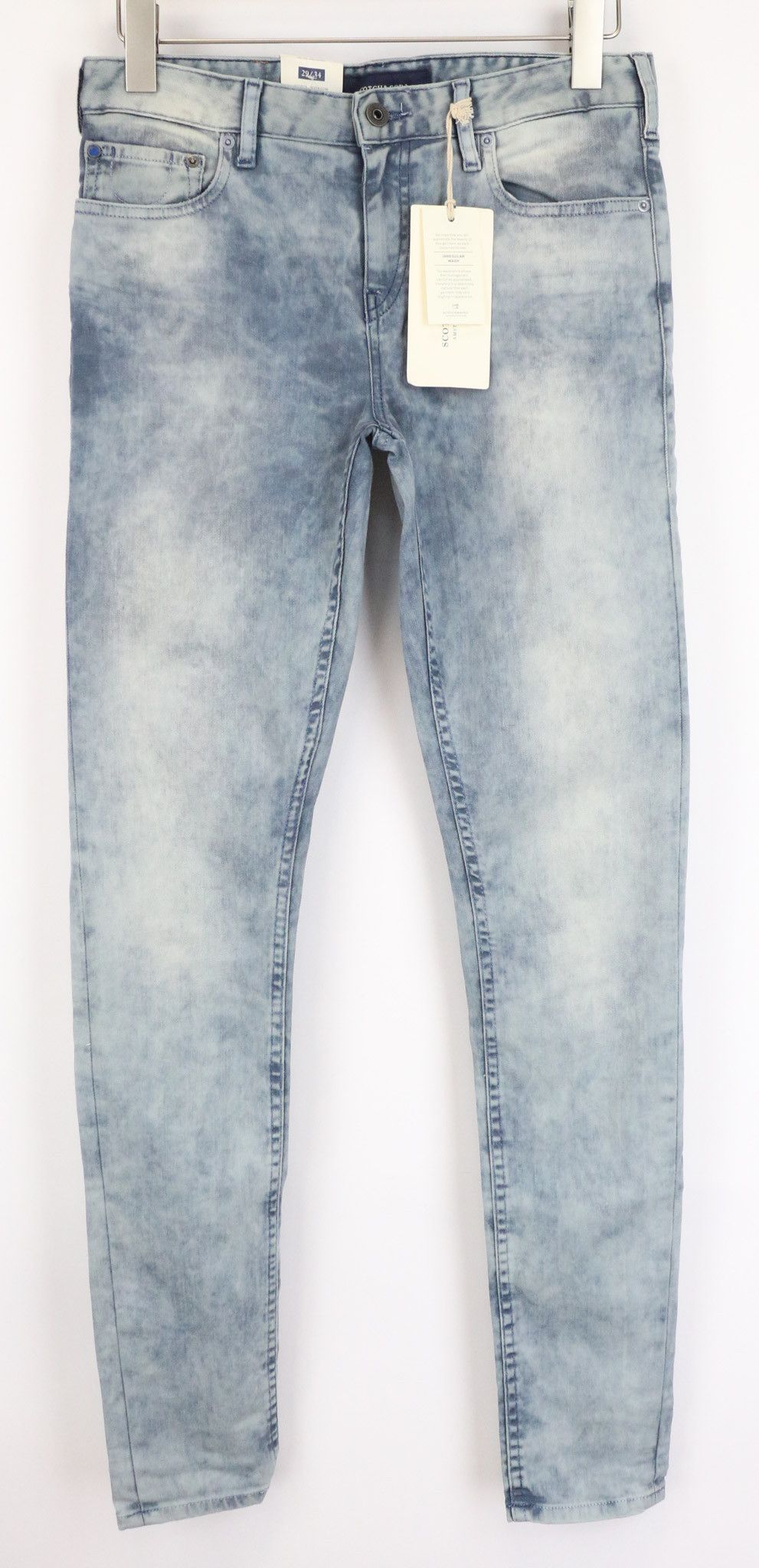 Scotch & Soda SKIM W29/L34 Blue Skinny Stretch Zipped Jeans 75631 Size US 29 - 1 Thumbnail