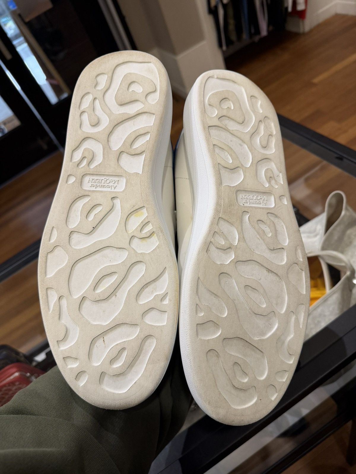 Alexander McQueen Alexander McQueen Oversized Sneaker - Blue Suede Heel Size US 14 / EU 47 - 7 Thumbnail