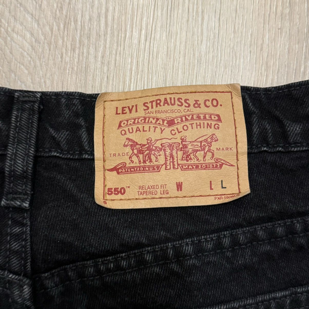 Levi's × Levi's Vintage Clothing Vintage 90s 550 Levi's Black Denim Pants Size US 34 / EU 50 - 5 Thumbnail
